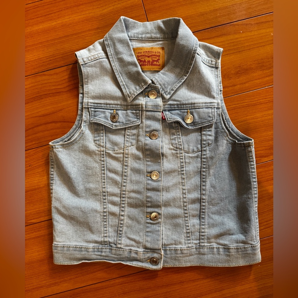 Levi's Kids Light Blue Denim Vest